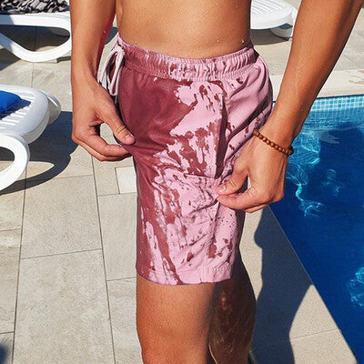 ColourChange Swim Shorts™ | Color-changing swim shorts for males.