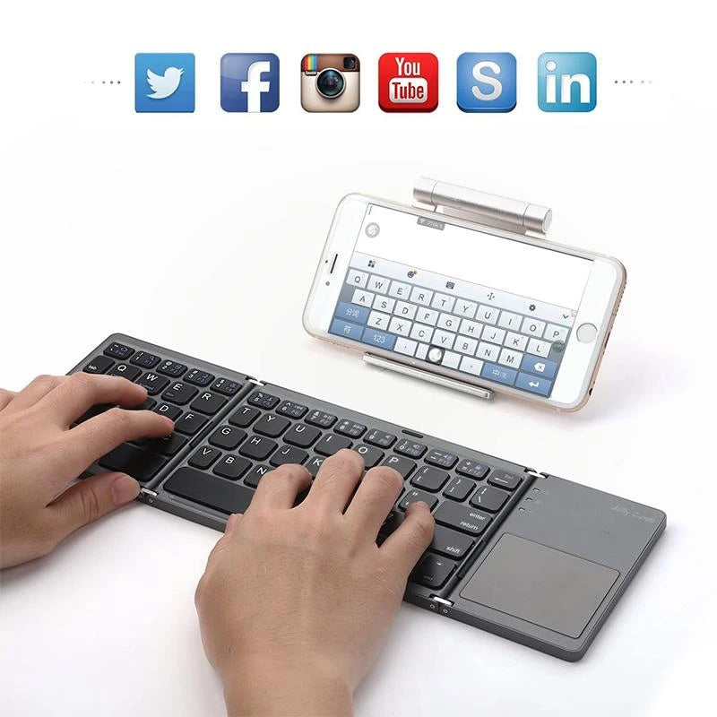 Wireless Bluetooth foldable keyboard