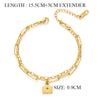 Gold Plated armband- charme armcandy