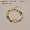 Gold Plated armband- charme armcandy